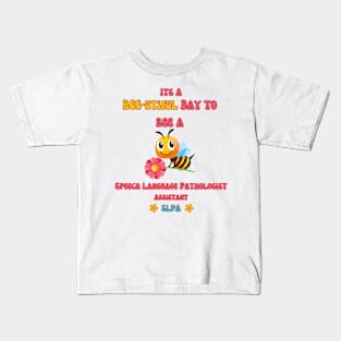 SLP, Speech Therapy, Speech language pathology, speech therapist, SLPA, Speech pathologist Kids T-Shirt